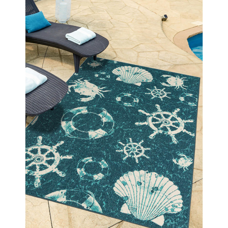 Caladoc Indoor / Outdoor Rug, Rectangle 7'10" x 10'