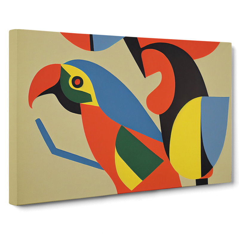 Parrot Abstract Vol.3 - Wrapped Canvas, 50cm H x 76cm W x 3cm D
