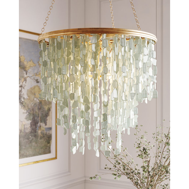 Verre De Mer 1 - Light Chandelier, 28" H x 24" W x 24" D