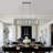Modern Oval Crystal Ceiling Chandelier Luxury Home Decor Light Fixture (No Bulbs)