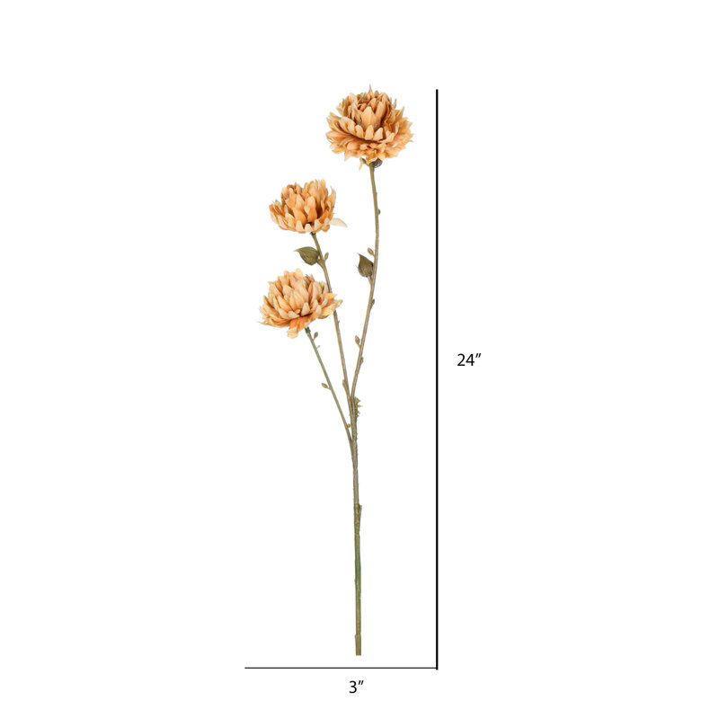 Artificial Mum Spray, Mustard