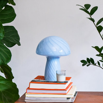 Petite lampe de table en verre