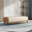 Banc rembourré beige et orange gai-821736047