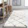 Tapis blanc à motif géométrique Asine
