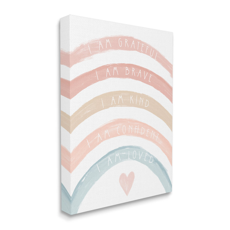 "Inspirational Confidence Rainbow" par Daphne Polselli, impression sur toile tendue, H 40 po x l 30 po x P 1,5 po