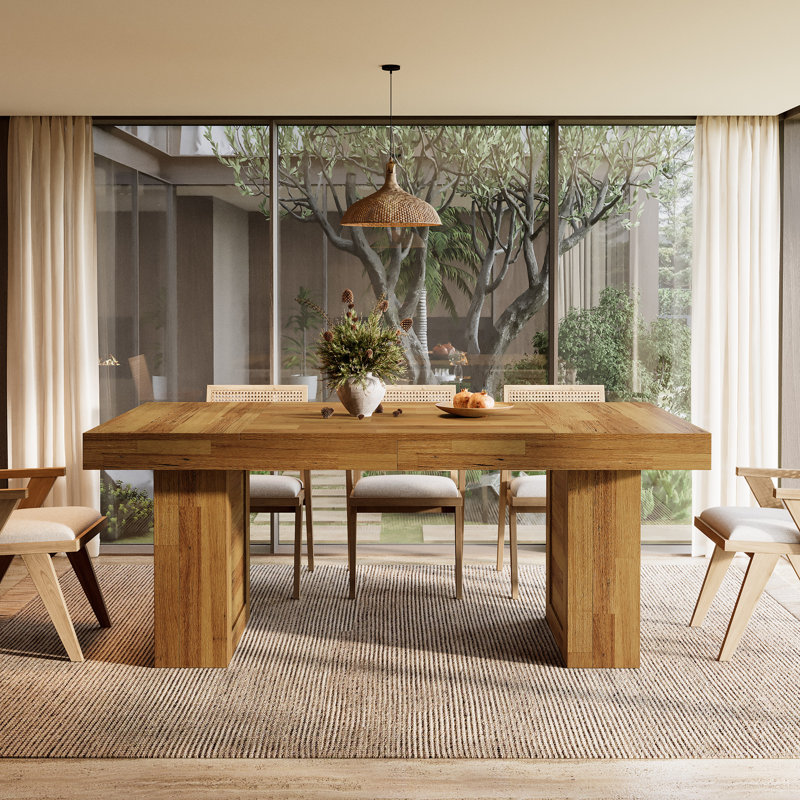 63'' Farmhouse Dining Table, Walnut