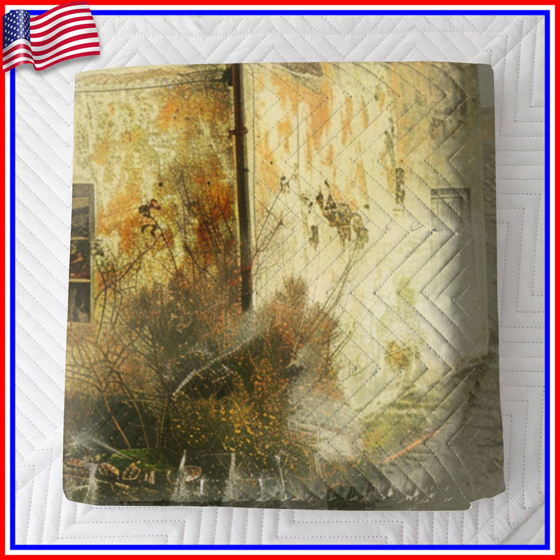 Couvre-lit matelassé Old Rustic Cottage toutes tailles, Grand lit