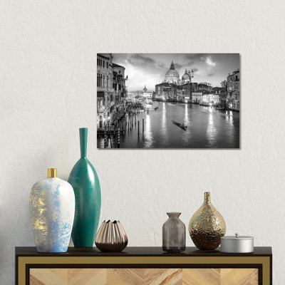 Canal Grande At night, Venice, Italy- Gallery-Wrapped Canvas Giclée