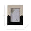 Cadres photo modernes à deux tons - Cadre photo décoratif avec motif géométrique ivoire et noir pour décoration murale, présentoir, style de salon ou de bureau - ivoire et noir-1584625061