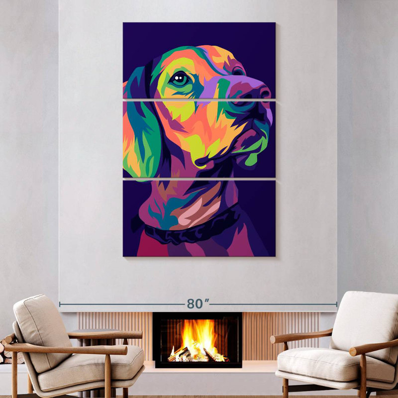 Brampt Labrador Pop, 74" H x 48" W