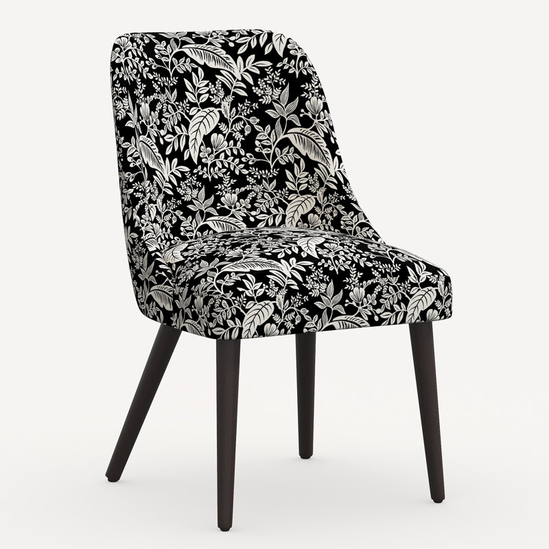 Clare Dining Chair, Rpc Canopy Black & Cream Linen