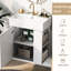 Meuble-lavabo flottant 21,6 po - Lavabo en céramique, rangement à droite, goût moderne 21,6 po avec baignoire moderne et peu encombrante-1532537636