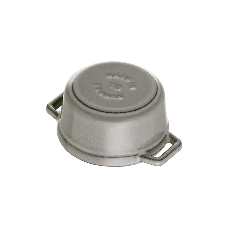La Cocotte Cast Iron Round Cocotte, 2.75 quarts, Graphite Gray