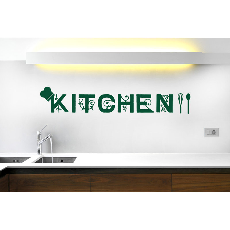Food & Beverage Wall Decal, Dark Green, Medium