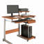 Bureau d'ordinateur complet avec grain de bois-1742159459