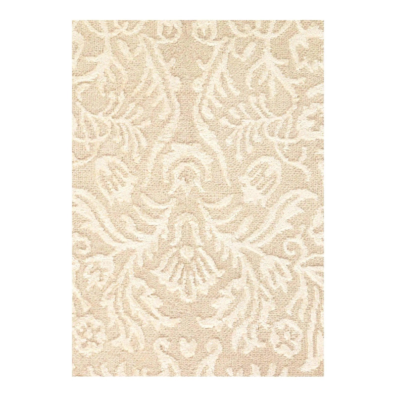 Floral Area Rug in Ivory