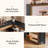 Corner Bar Table with Storage, Multi-functional 3-Tier Pub Table for Home Bar