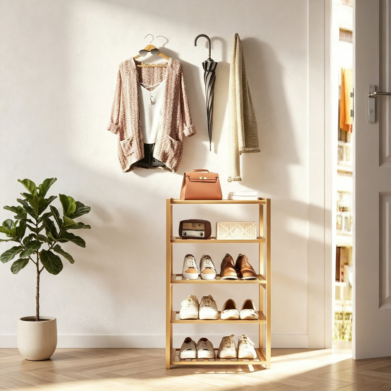8 Pair Shoe Rack