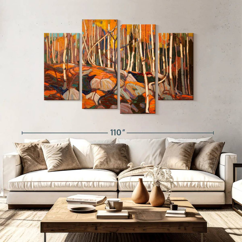 Alvord The Birch Grove Autumn, H 54 po x l 84 po