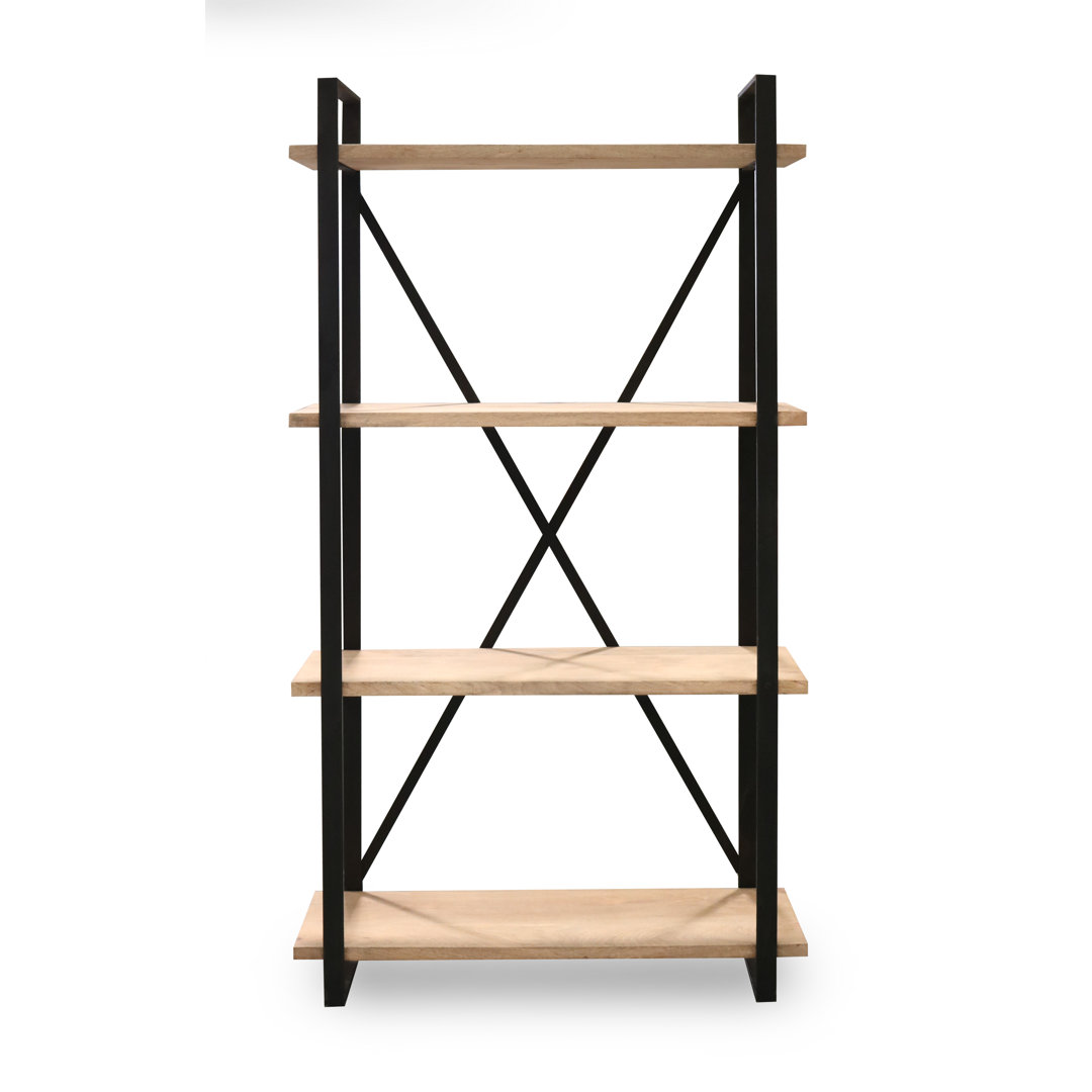 Pols 180cm H x 110cm W Steel Etagere Bookcase