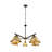 Antanisha 5 - Light Glass Dimmable Tiered Chandelier