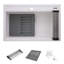 33.87'' L Drop-In Double Bowl Granite Kitchen Sink-2007693979