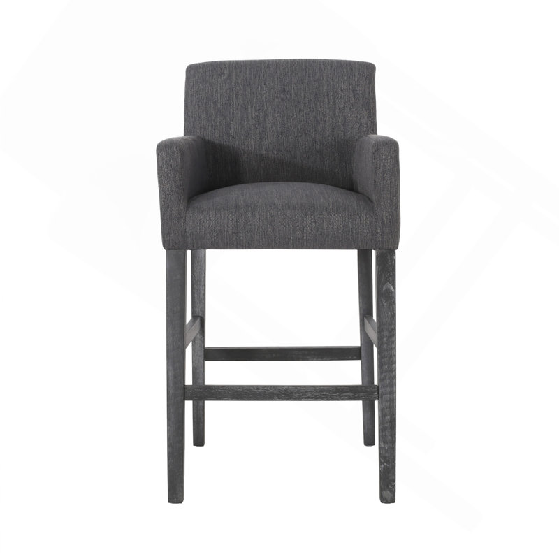 Tabourets de comptoir rembourrés de 30,5 pouces, 1, Gris anthracite