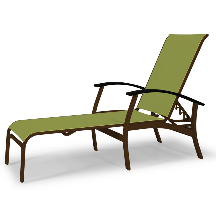 Askar Outdoor Rust-Resistant Metal Chaise Lounge