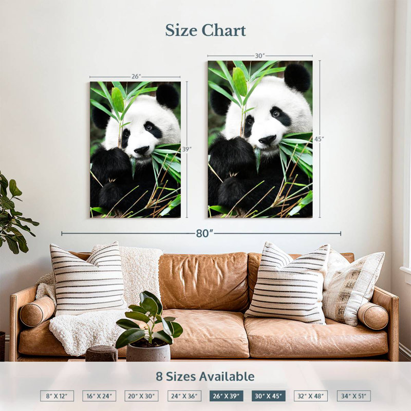 Brampt Giant Panda I, 45" H x 30" W