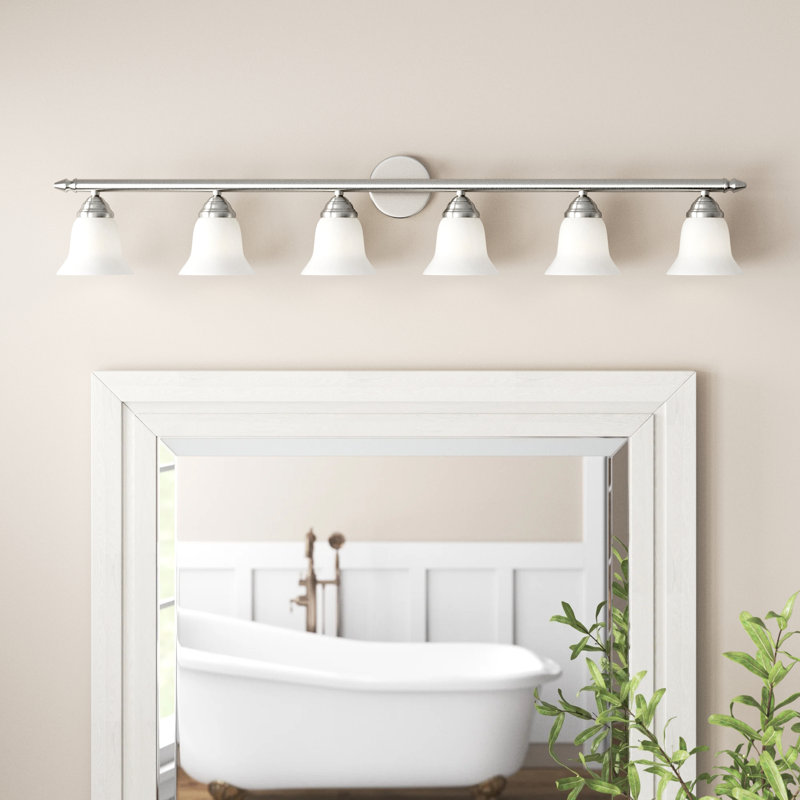 Neptune 6 - Light Dimmable Bath Bar, Brushed Nickel