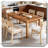 Rustic Table Walnut Finish Elegant Versatile Outdoor Dining