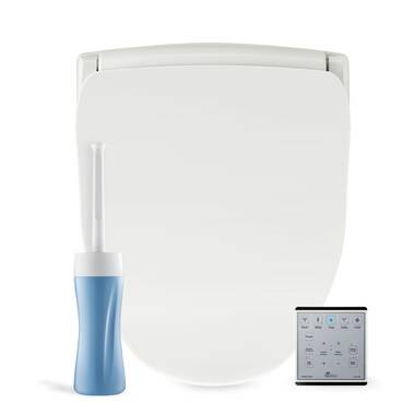 Bio Bidet SlimZero Bidet Toilet Seat in White, Elongated