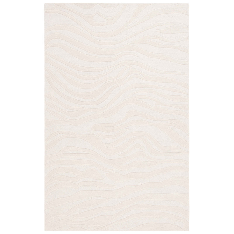 Tapis en laine touffeté à la main Burleson, Rectangulaire 3 pi x 5 pi