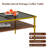 Rectangle Coffee Table With Tempered Glass Top, Modern Table, Tea Table-971512401