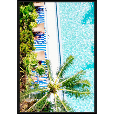 Palms And Pool Cabanas Giclee Print