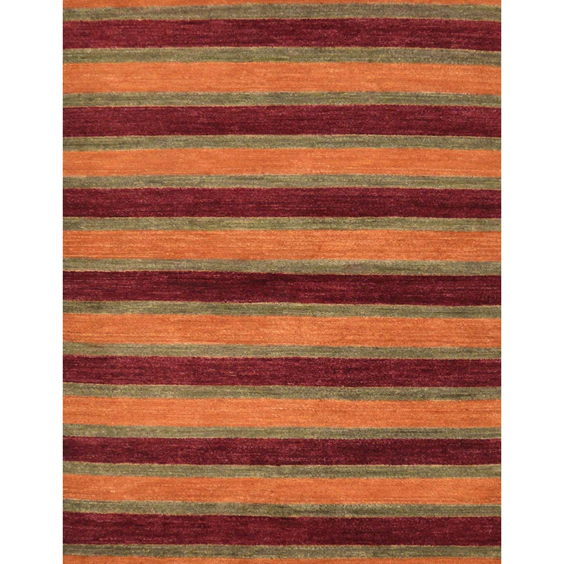 Tapis abstrait à motif abstrait moderne, Rectangle 5 pi x 8 pi