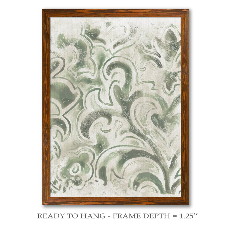 « antique tile iv » par paul cezanne-image-cadre de dessin, H 38 po x l 28 po x P 1,25 po, Toile avec cadre érable