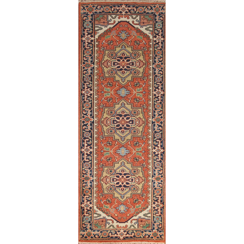 One-of-a-Kind 2'8'' X 8'0'' New Age Runner Wool Area Rug in