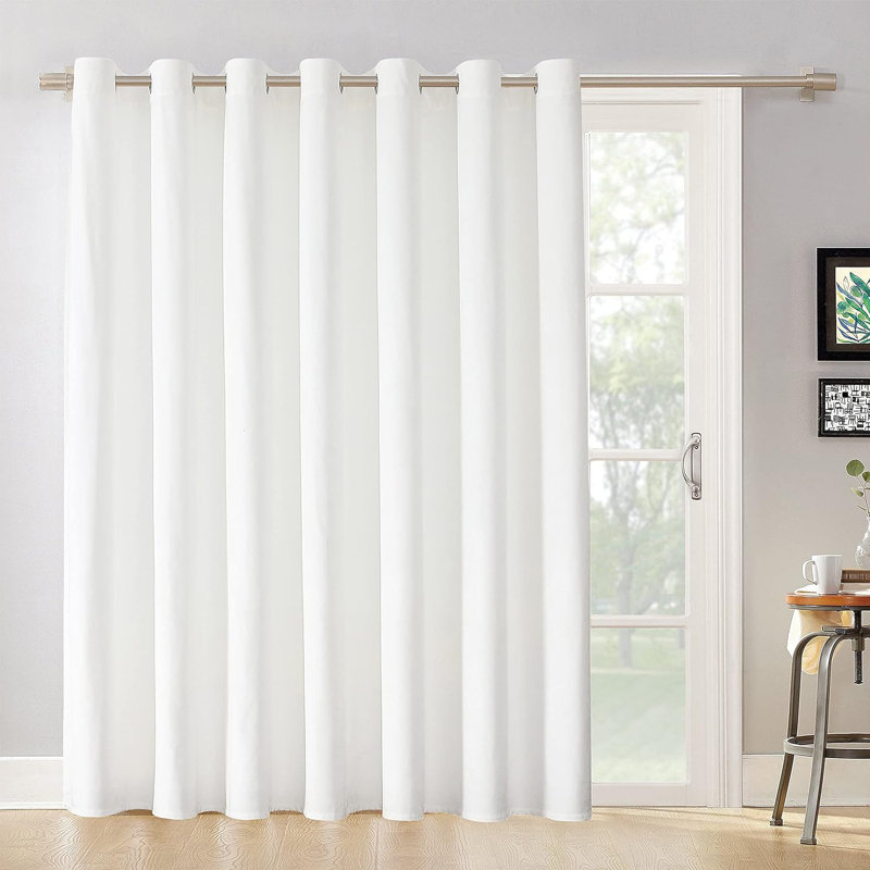 Karlyle Single Curtain Panel, White, 106" W x 84" H