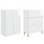  Cabinet Set 2 Pcs Engineered Wood Storage Home Furniture Solution Room-1623430887