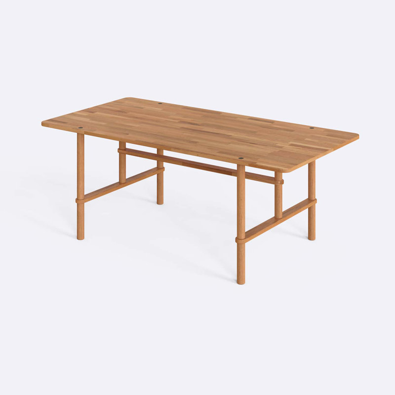 Soho Dining Table, Solid Beech Wood Modern Dining Table for Kitchen and Dining Room, 78.7'' L x 39.4'' D 