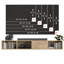  Meuble audio-vidéo mural et flottant rectangulaire de 36 po de largeur avec tablettes en bois