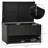PE Rattan Deck Box with Shoe Storage & Towel Rack-112259184