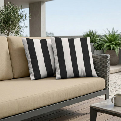 Ensemble de 2 coussins décoratifs Sunbrella, coussins décoratifs rectangulaires d'extérieur 14 po x 36 po