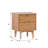 Solid Wood Groove 2-Drawer Nightstand-1938563877