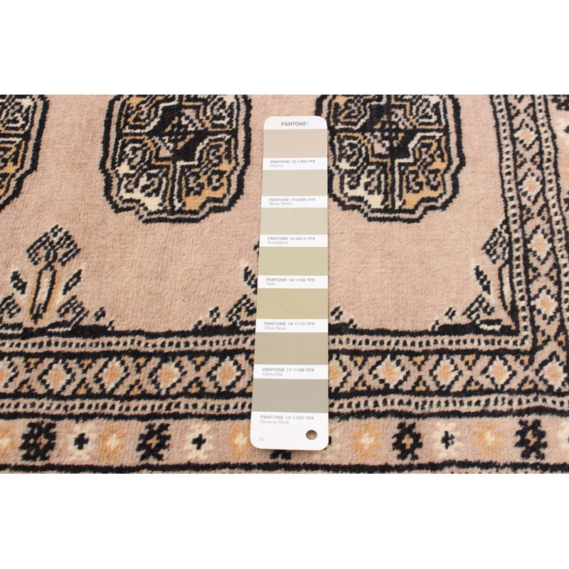 Tapis taupe 6 pi 7 po x 10 pi 3 po Finha Peshawar Bokhara