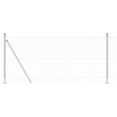 Vidaxl Fence With Posts PVC-Coated Steel