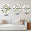 Horloge murale traditionnelle avec bouquet de Noël et branches de coton IV-1178059678