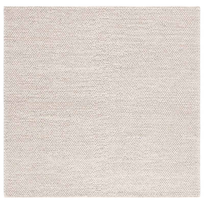 Danie Natural Area Rug in Gray/Ivory, Square 8'