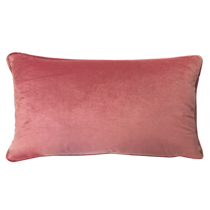 Joelle Lumbar Pillow Cover & Insert, Rose